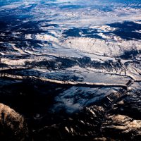 Contrasty Winter Scene - Mountains from the air | Blurbomat.com