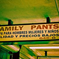 Family Pants - Wearing The Family Pants - Sign in Downtown Los Angeles | Blurbomat.com