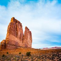 The Organ - Sandstone rock formation in Arches National Park called "The Organ". | Blurbomat.com