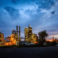 Sunset Refinery II | Blurbomat.com