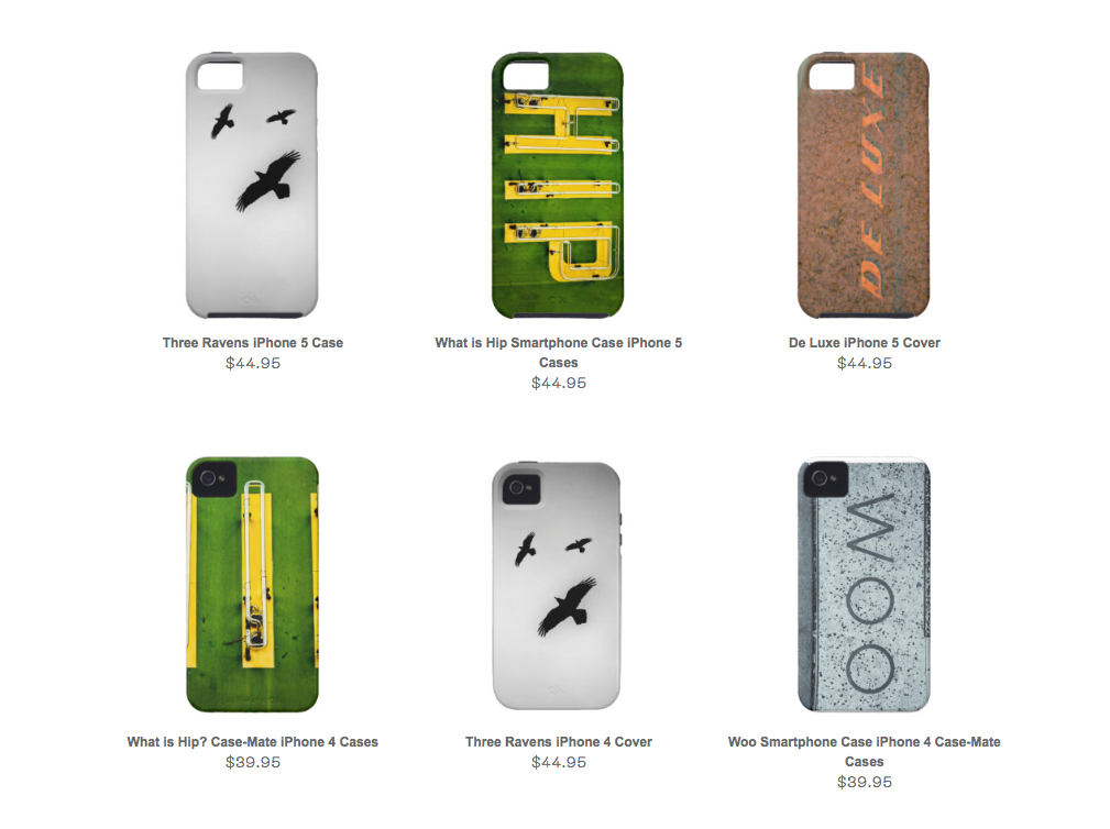 Phone cases from Zazzle