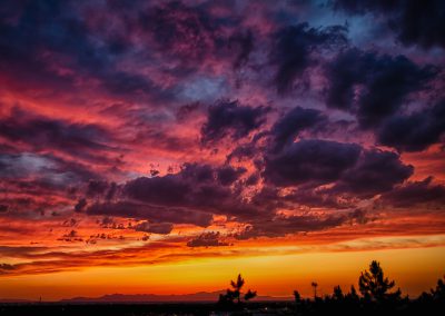Vivid HDR sunset shot looking toward the Great Salt Lake, | Blurbomat.com