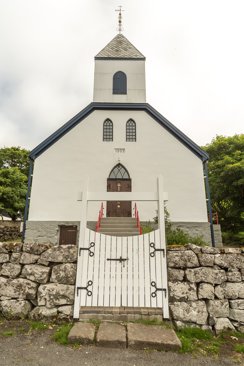 The church in Kvívík, Faroe Islands - Blurbomat.com