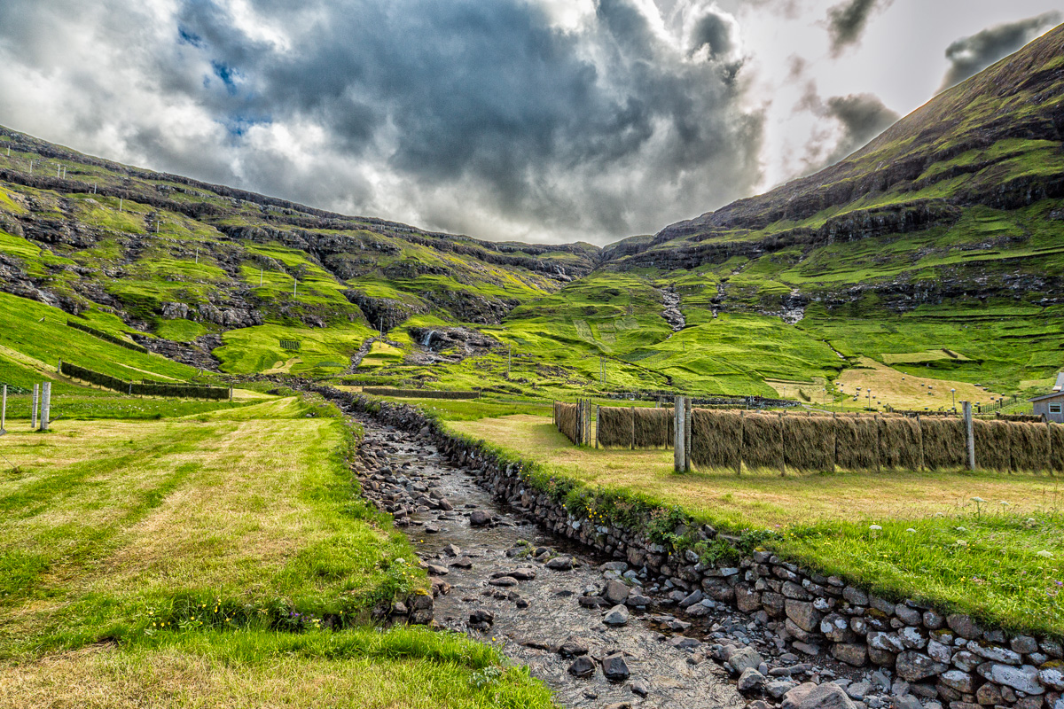 Creek at Tjørnuvik, Faroe Islands